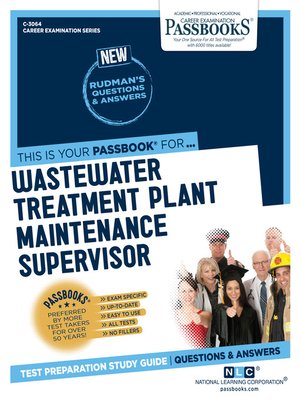 cover image of Wastewater Treatment Plant Maintenance Supervisor